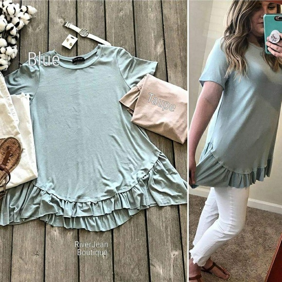 Blouse in Blue or Taupe - Picture 1 of 1
